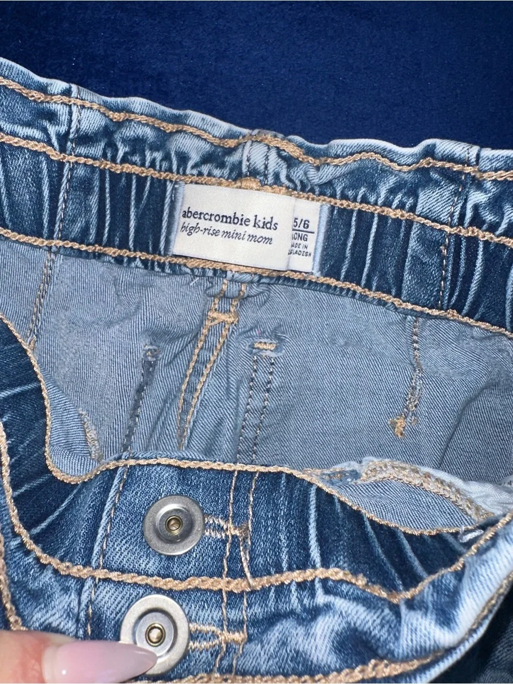Abercrombie & Fitch Lot of 2 Girls Jeans Skinny Mom Jeans 5/6 Long